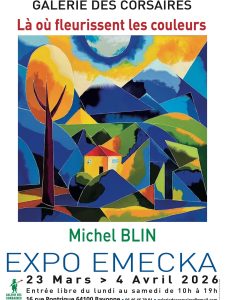 Expo Emecka, Galerie des Corsaires à Bayonne